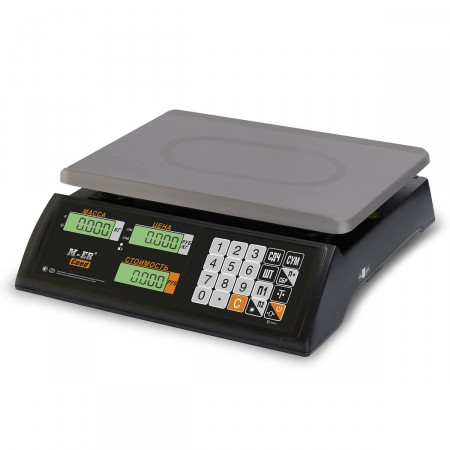 Весы торговые настольные MERTECH M-ER 327 AC "Ceed" LCD Черные