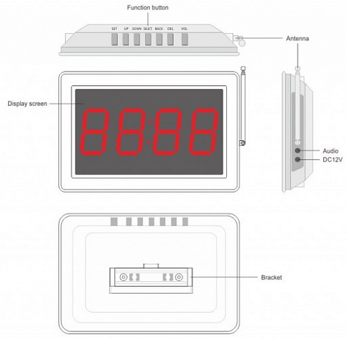 Табло вызова Smart 46S для персонала четырехзначное